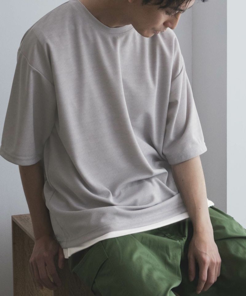 URBAN COLLECTION  梨地フェイクレイヤードTシャツ メンズ メール便 対応商品商品画像-16