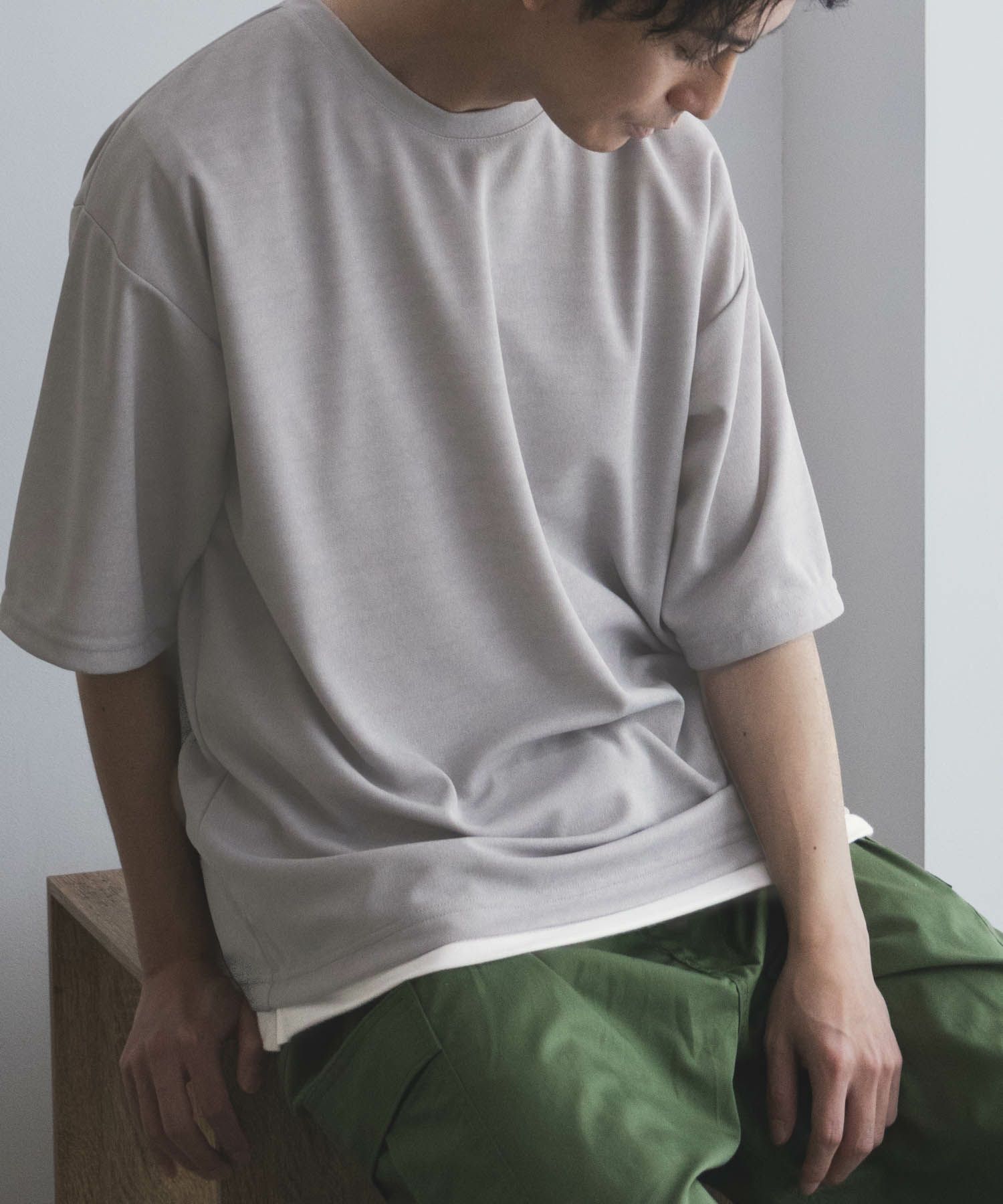 URBAN COLLECTION 梨地フェイクレイヤードTシャツ メンズ ネコポス 対応商品