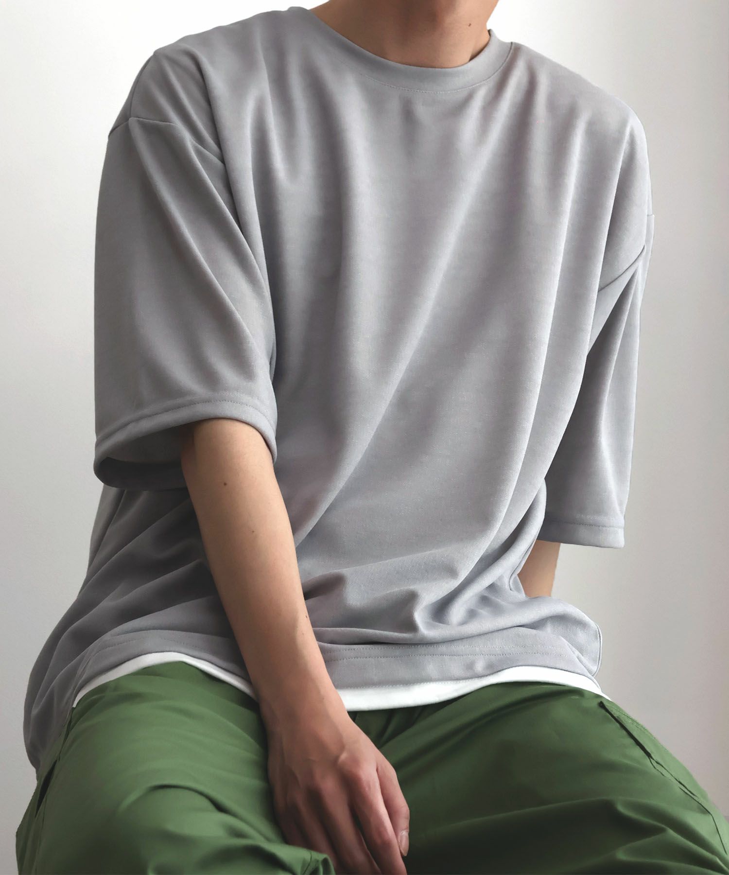 URBAN COLLECTION  梨地フェイクレイヤードTシャツ メンズ メール便 対応商品商品サムネイル-17