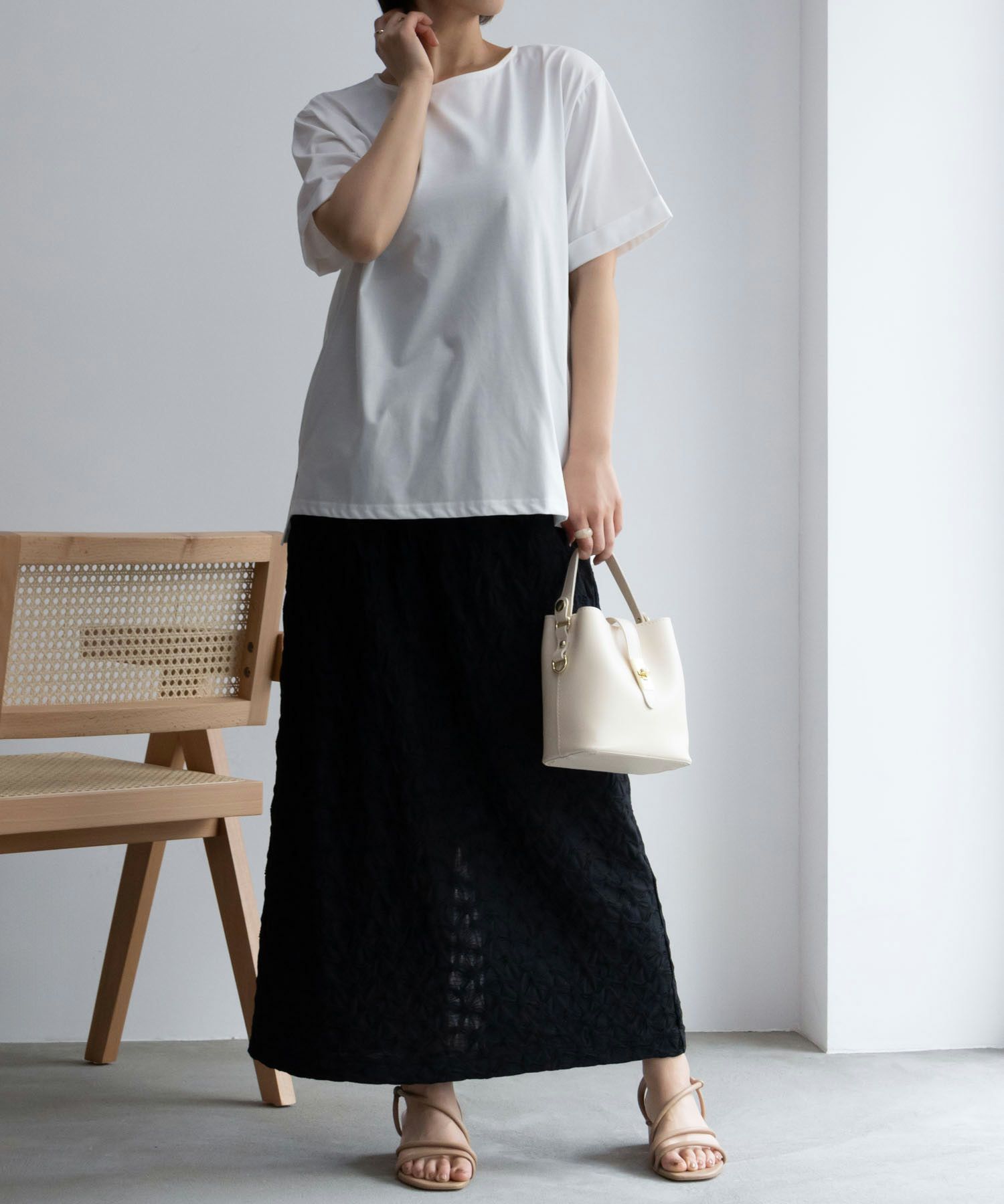 NAVY SARARI  クール＆UVカットＴシャツ レディース メール便 対応商品商品サムネイル-4