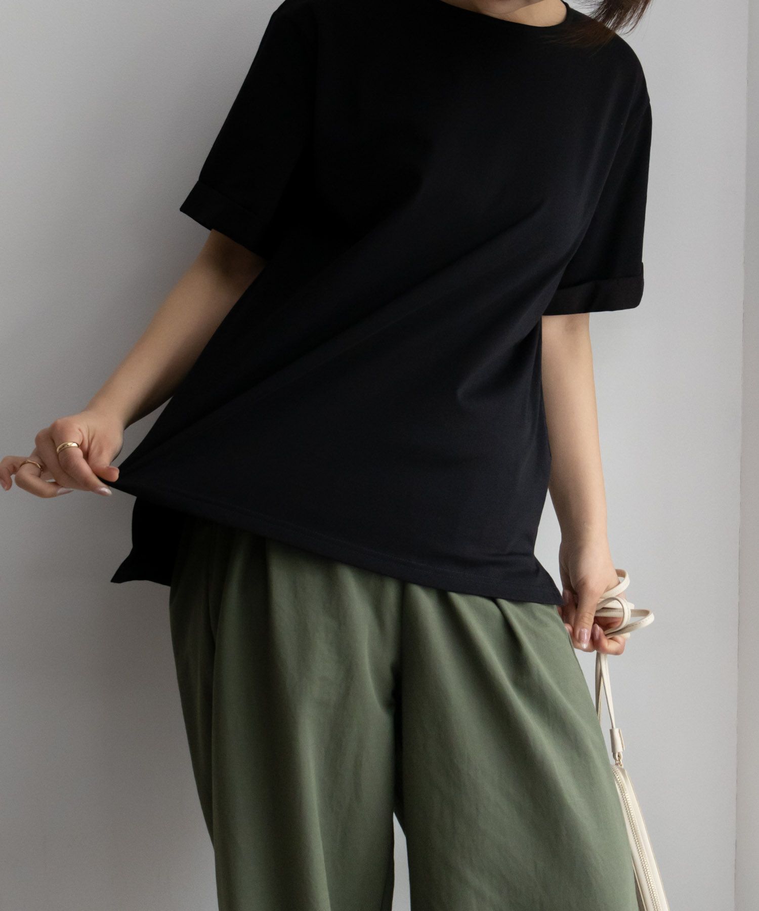 NAVY SARARI  クール＆UVカットＴシャツ レディース メール便 対応商品商品サムネイル-13