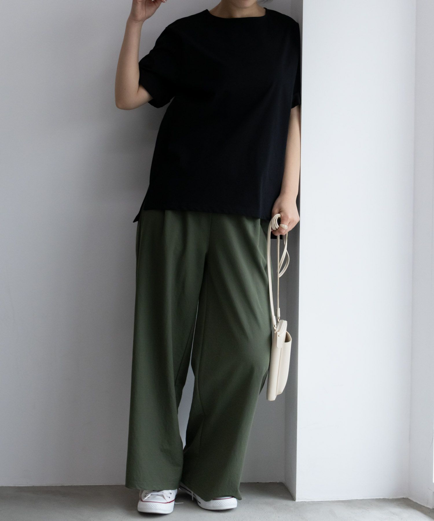 NAVY SARARI  クール＆UVカットＴシャツ レディース メール便 対応商品商品画像-15