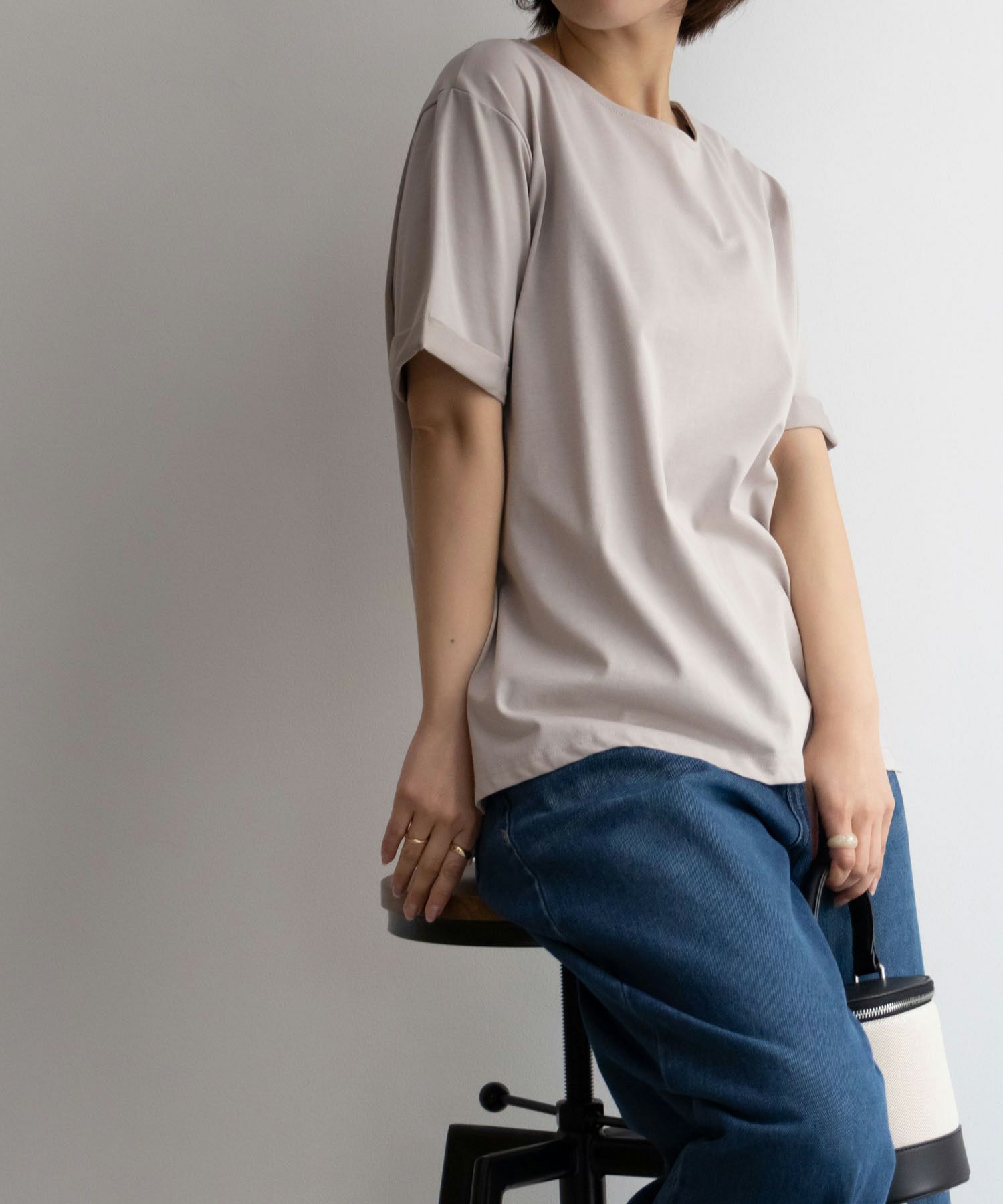 NAVY SARARI  クール＆UVカットＴシャツ レディース メール便 対応商品商品サムネイル-17