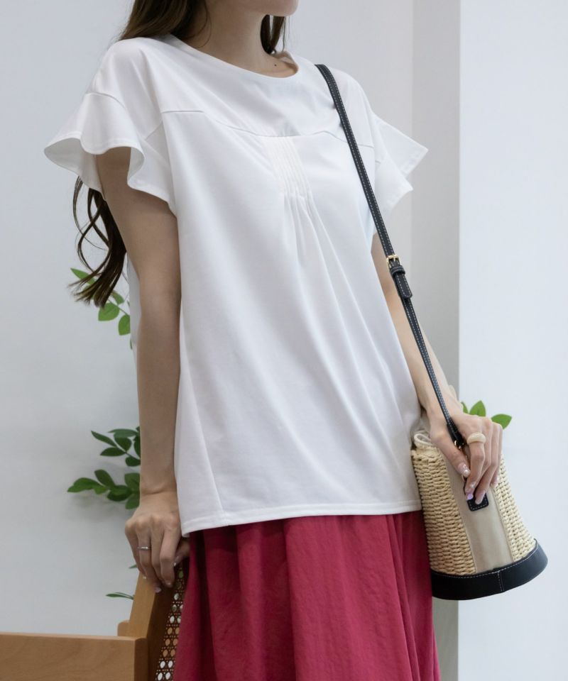 HusHusH フレアスリーブTシャツ レディース メール便 対応商品商品画像-2