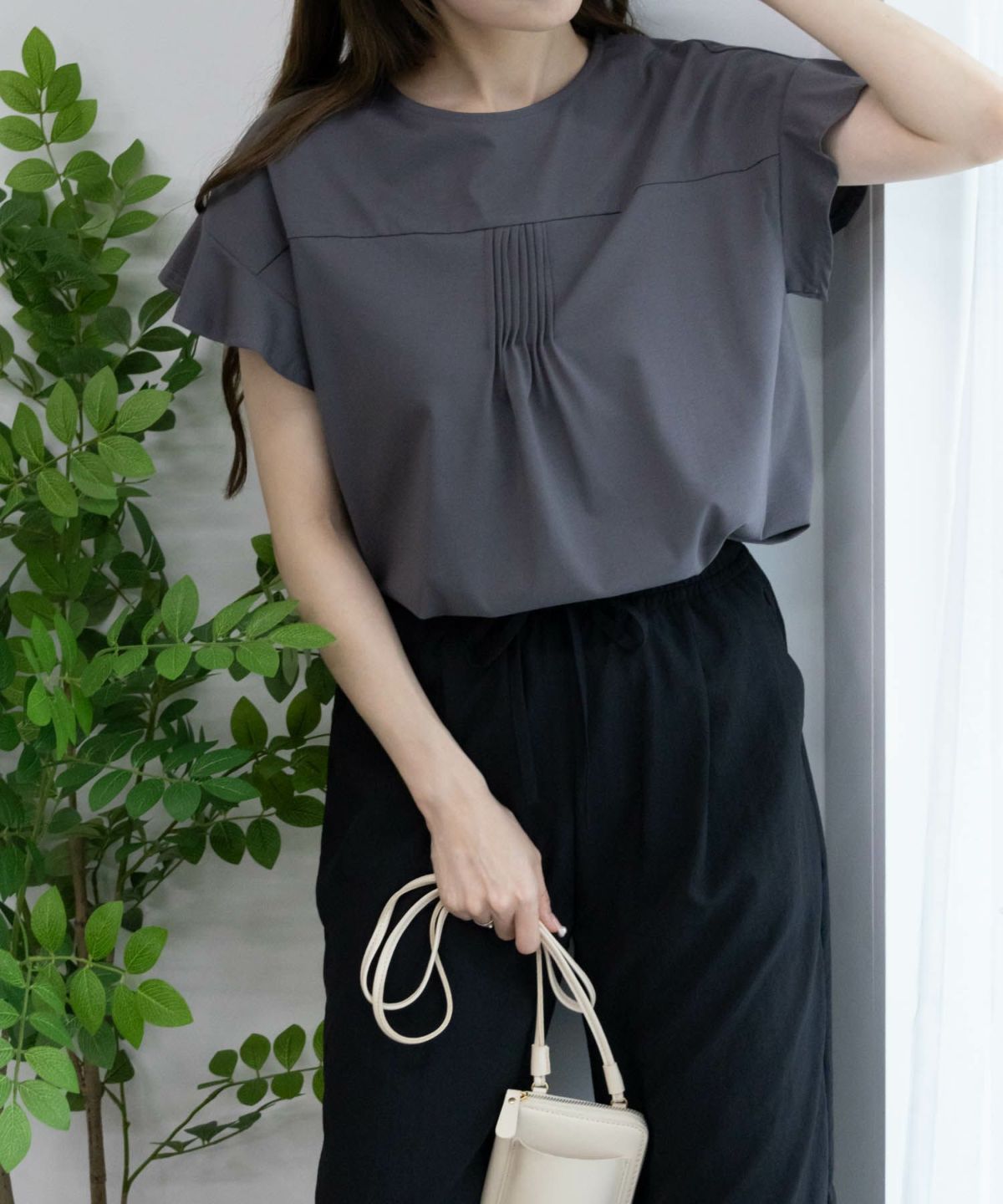 HusHusH フレアスリーブTシャツ レディース ネコポス 対応商品