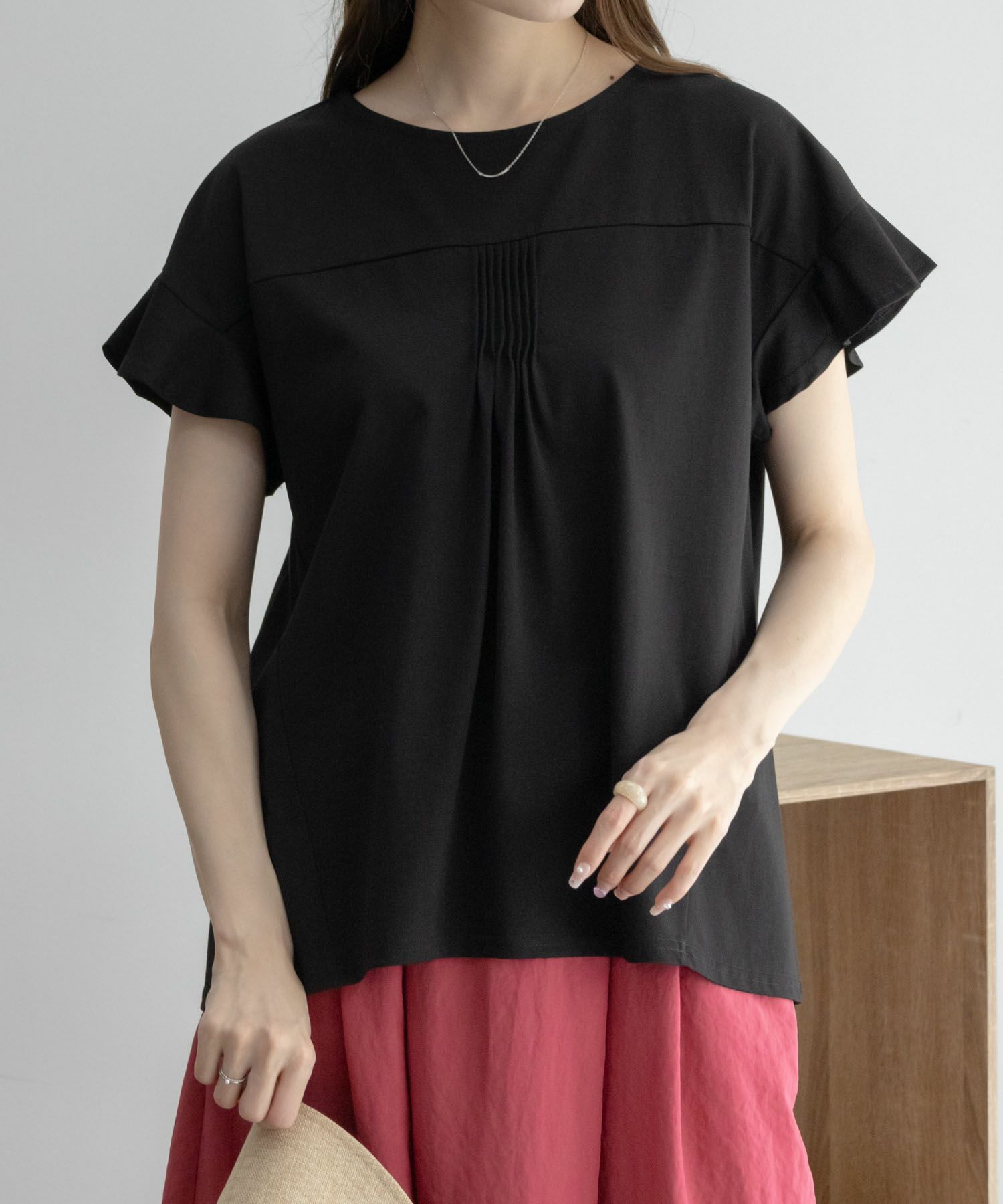 HusHusH  フレアスリーブTシャツ レディース メール便 対応商品商品画像-7