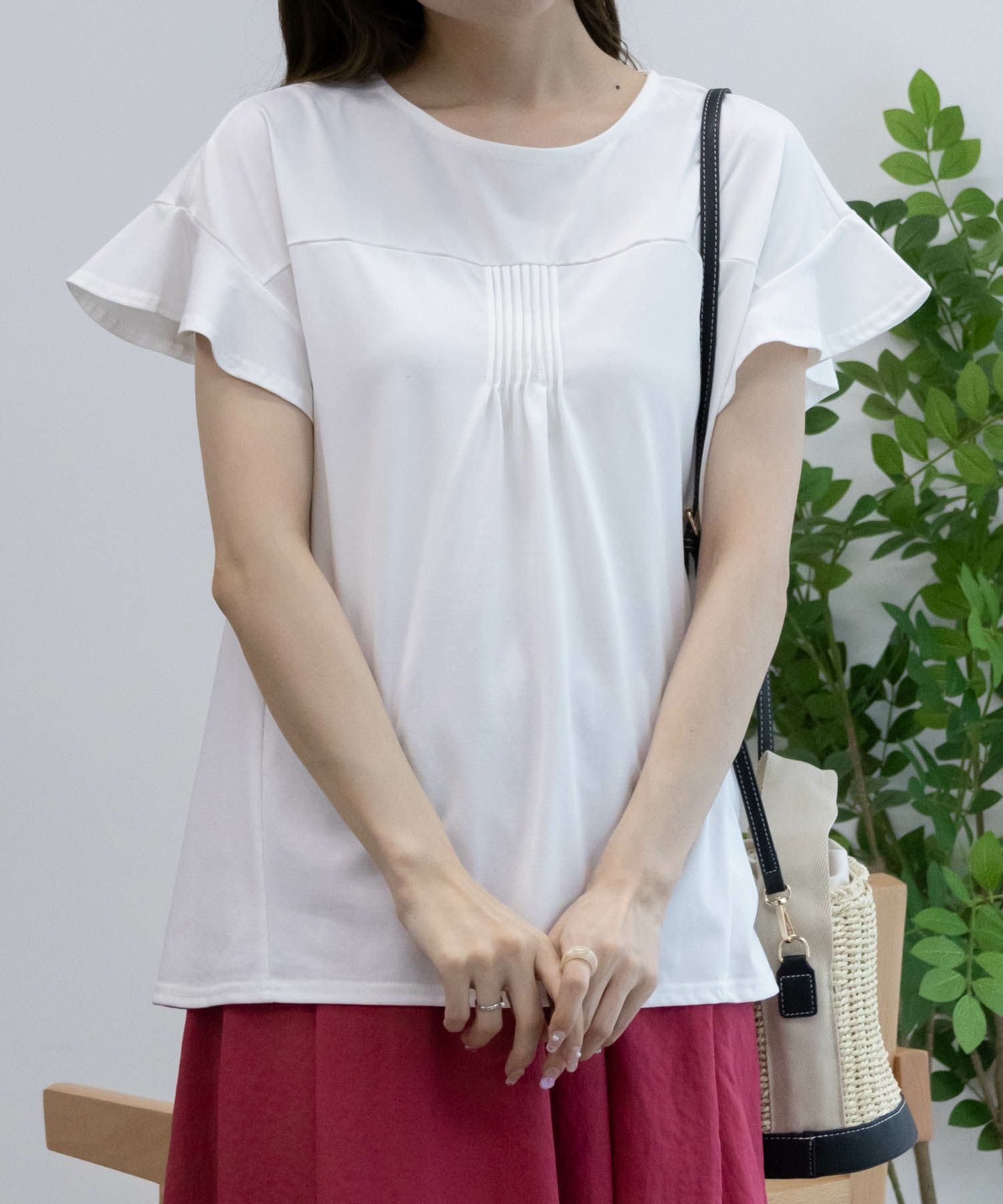 HusHusH  フレアスリーブTシャツ レディース メール便 対応商品商品画像-11