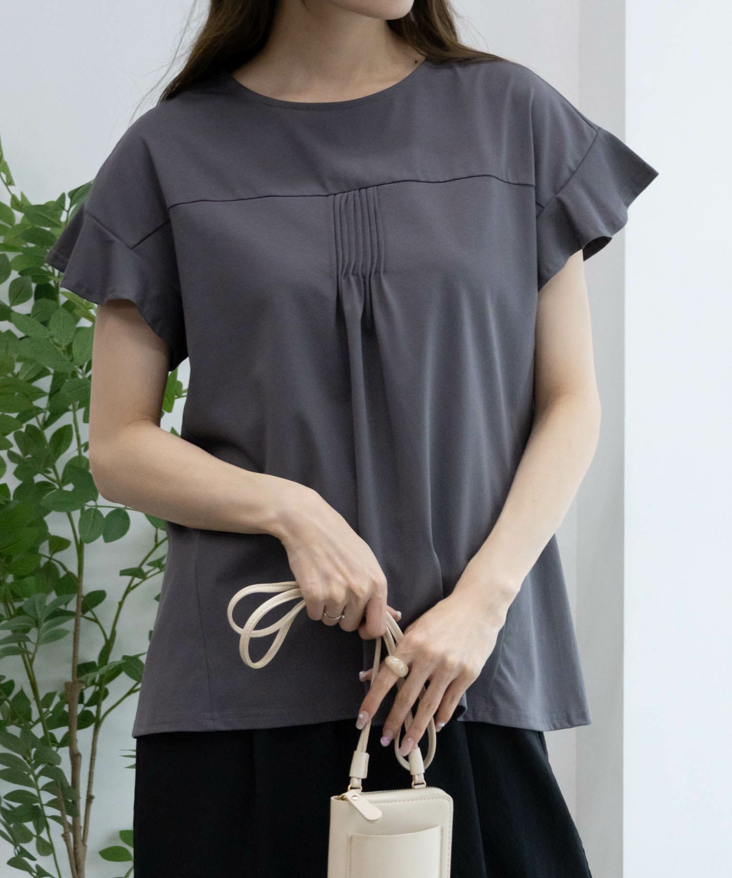 HusHusH フレアスリーブTシャツ レディース ネコポス 対応商品