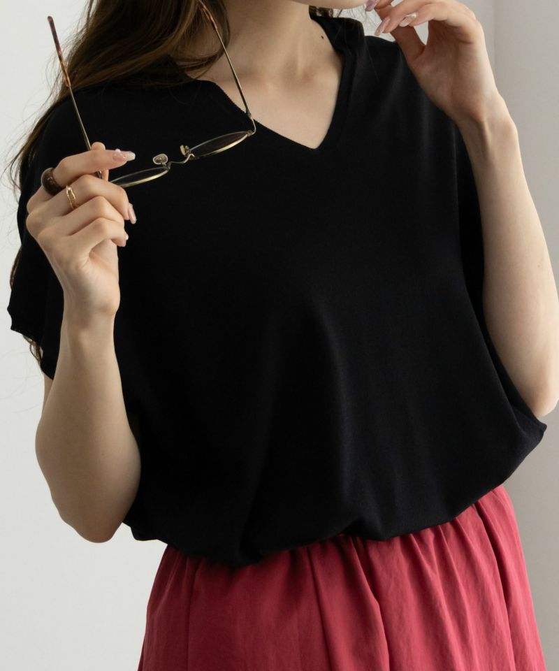 HusHusH  Vネックコクーンニット レディース商品画像-8