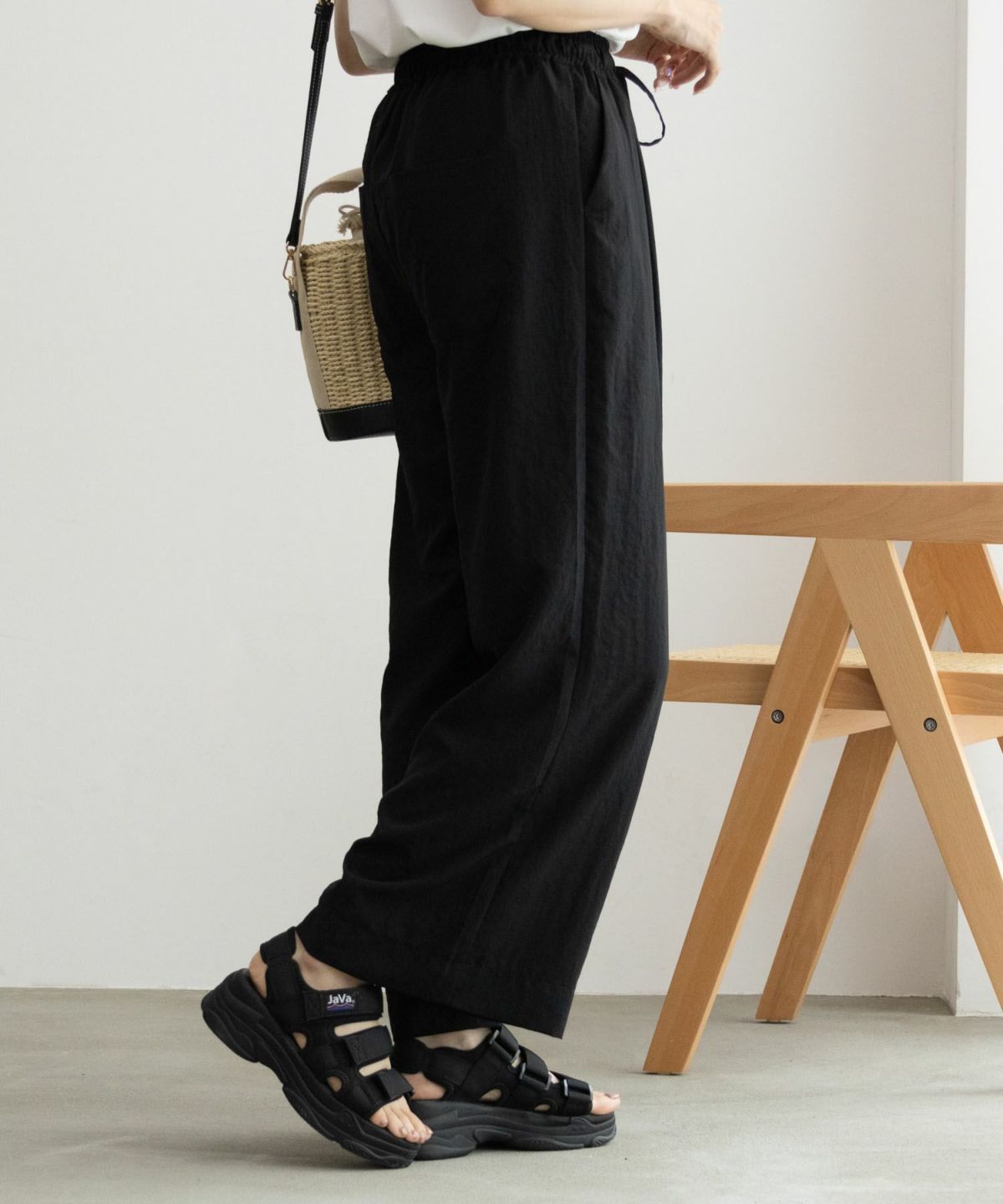 HusHusH イージーワイドパンツ レディース