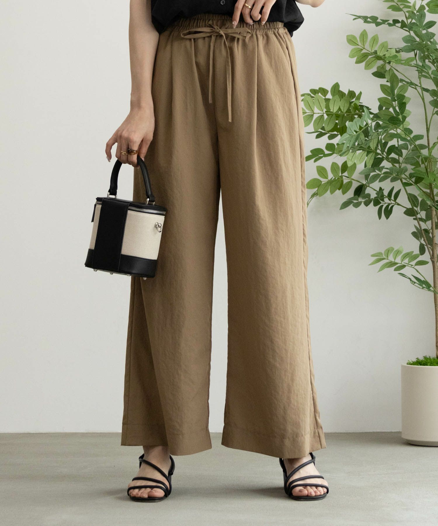 [期間限定価格]HusHusH  イージーワイドパンツ レディース商品画像-12