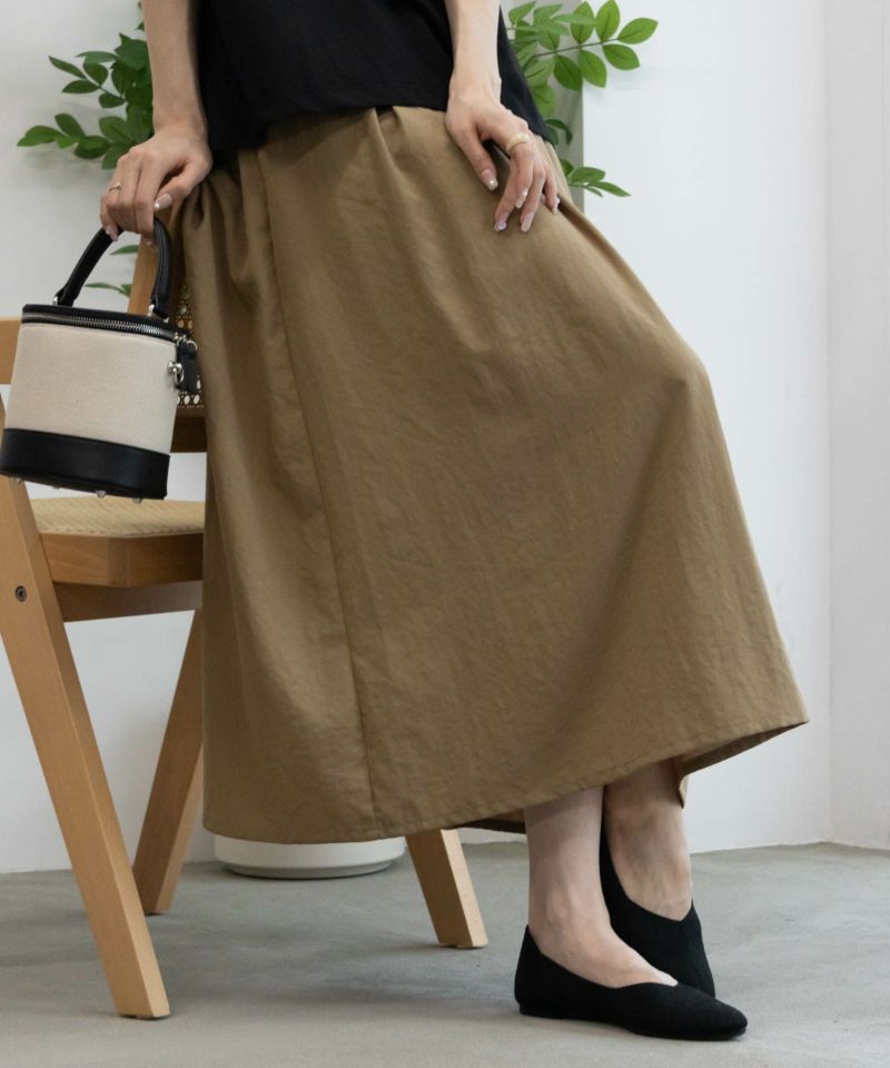 [期間限定価格]HusHusH  リラックスマキシスカート レディース商品画像-3