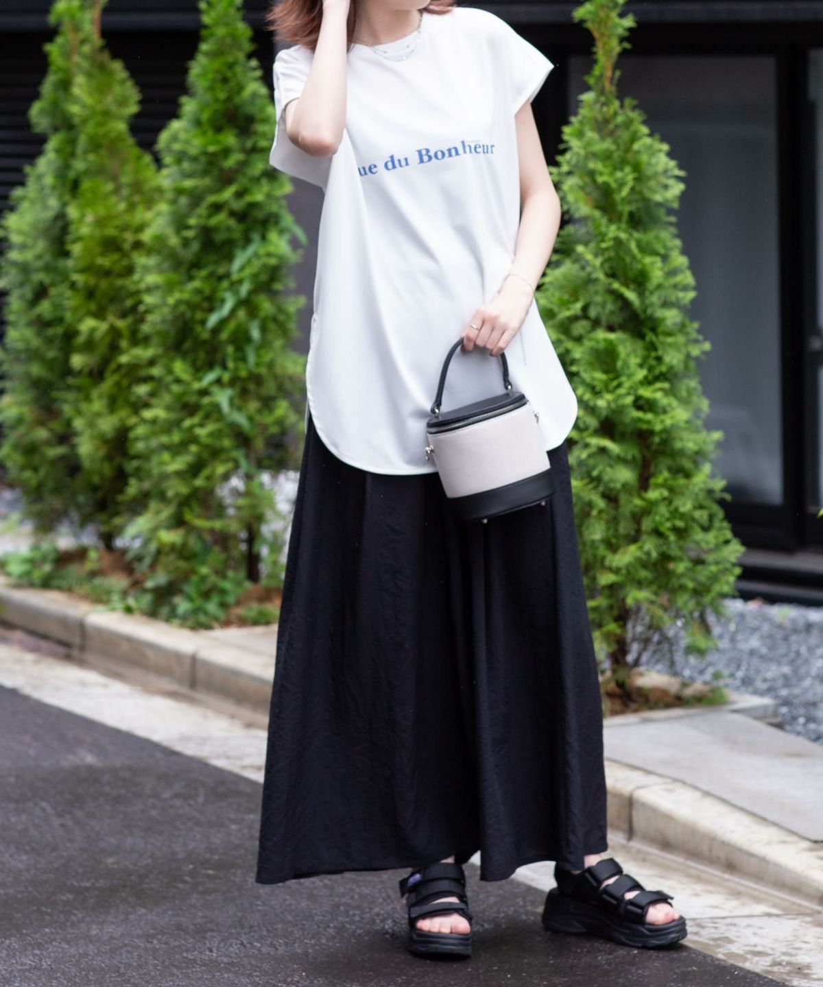 HusHusH リラックスマキシスカート レディース