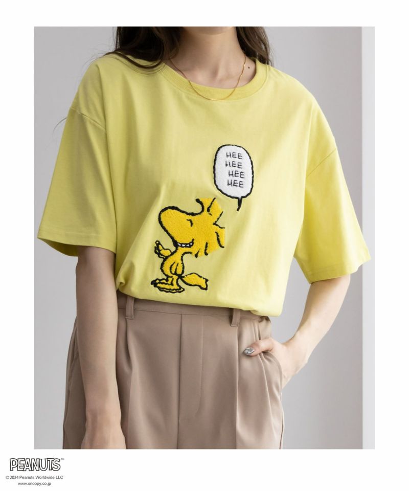 PEANUTS SNOOPY ゆるシルエットTシャツ レディース ネコポス 対応商品商品画像-2
