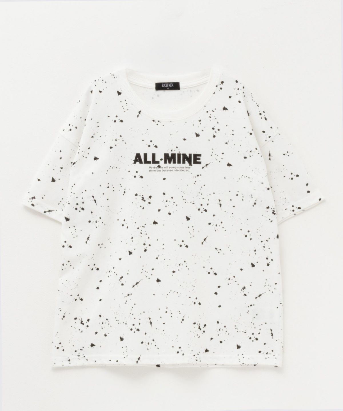 RICH MIX 飛ばしプリントビッグTシャツ キッズ ネコポス 対応商品