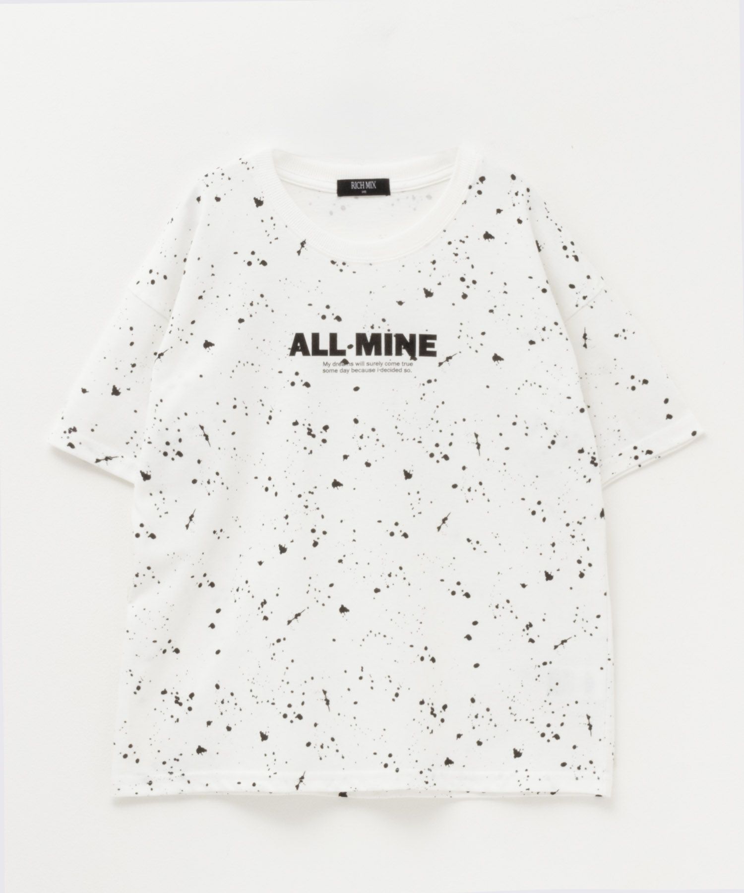 RICH MIX  飛ばしプリントビッグTシャツ キッズ メール便 対応商品商品サムネイル-1