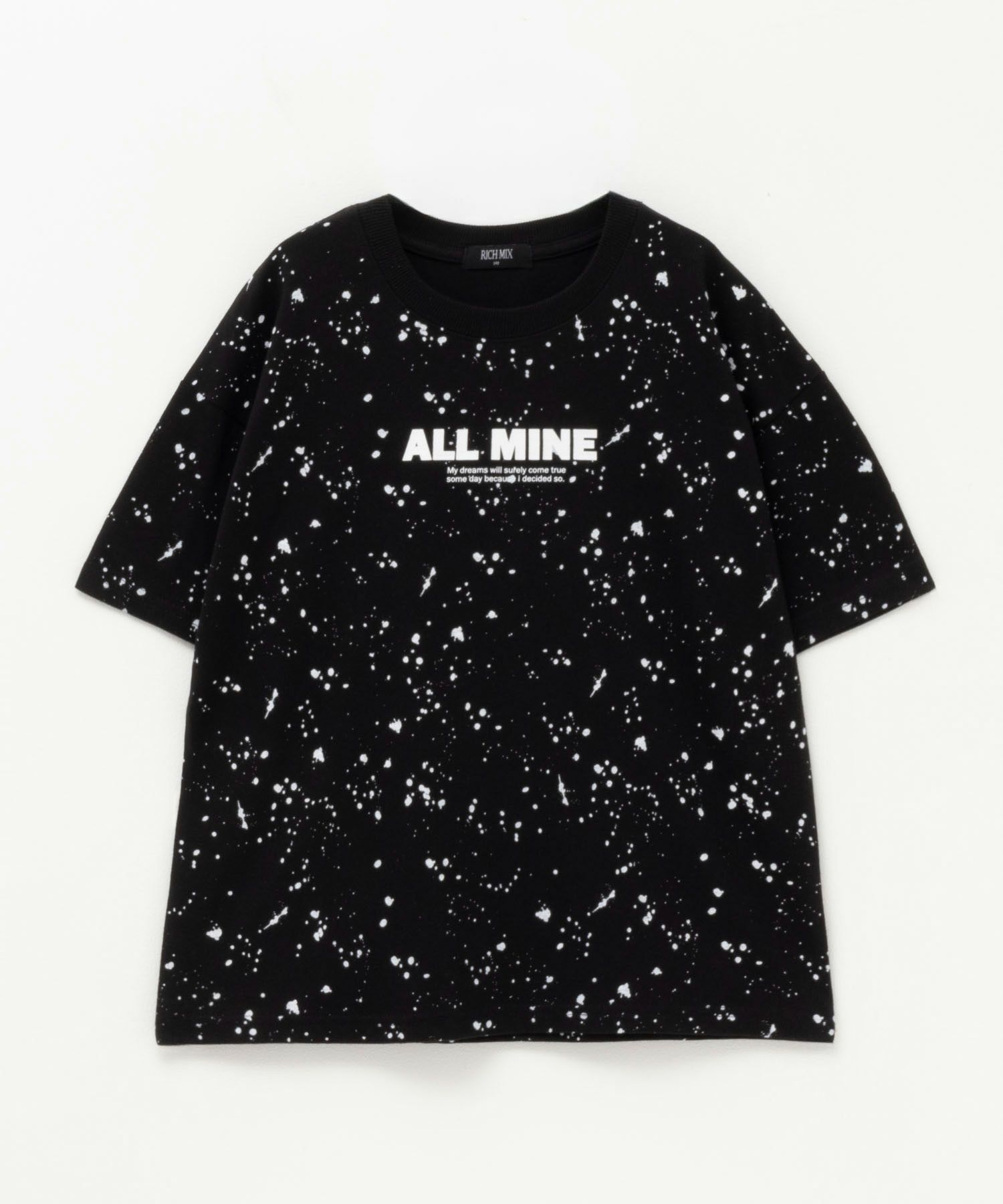RICH MIX 飛ばしプリントビッグTシャツ キッズ ネコポス 対応商品