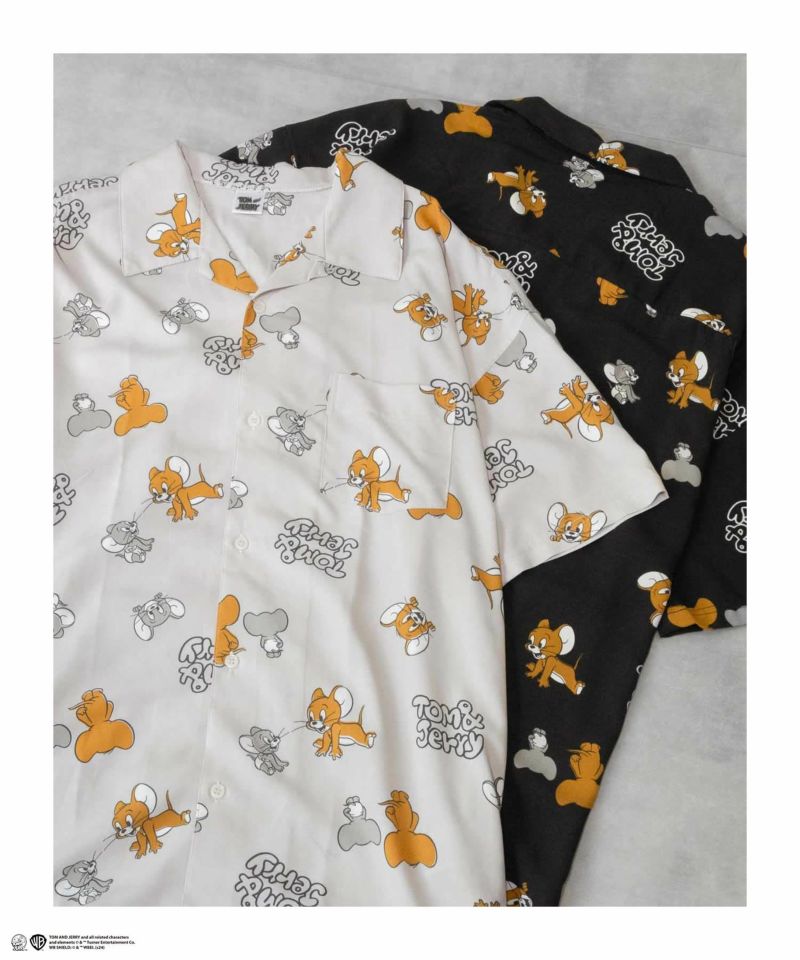 Tom and Jerry 総柄アロハシャツ メンズ商品画像-1