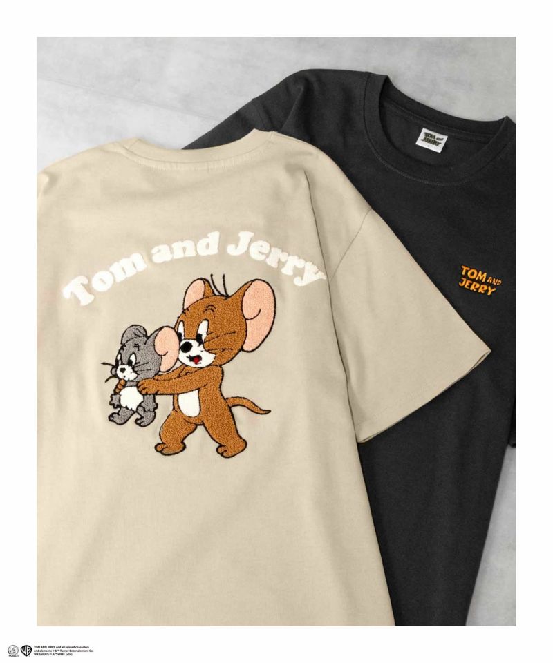 Tom and Jerry バックサガラ刺繍Tシャツ メンズ ネコポス 対応商品商品画像-1
