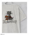 Tom and Jerry バックサガラ刺繍Tシャツ メンズ ネコポス 対応商品