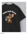 Tom and Jerry バックサガラ刺繍Tシャツ メンズ ネコポス 対応商品