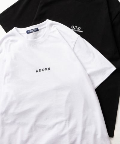 T-GRAPHICS  ロゴ刺繍半袖Tシャツ メンズ ネコポス 対応商品