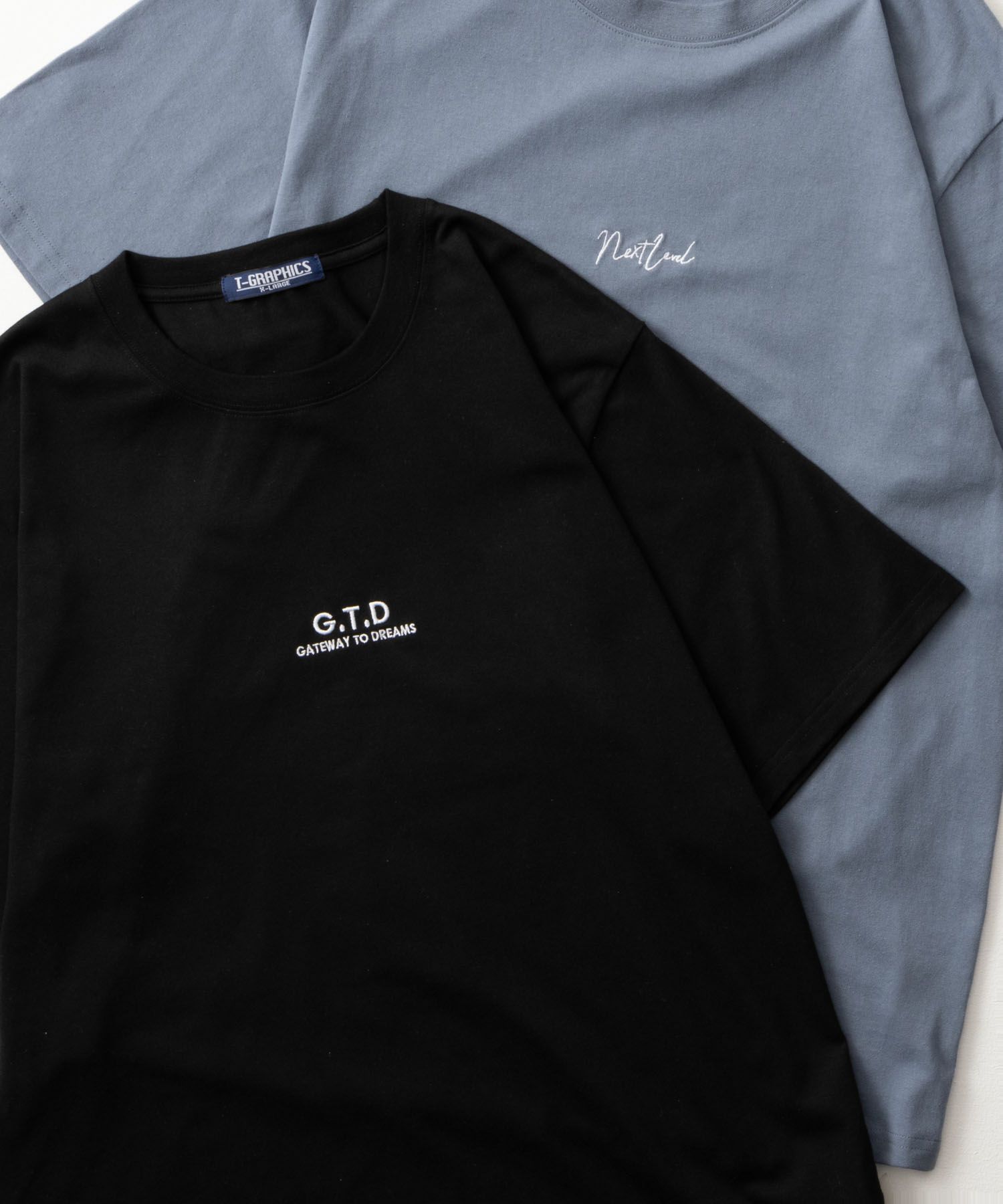 T-GRAPHICS  ロゴ刺繍半袖Tシャツ メンズ メール便 対応商品商品サムネイル-2