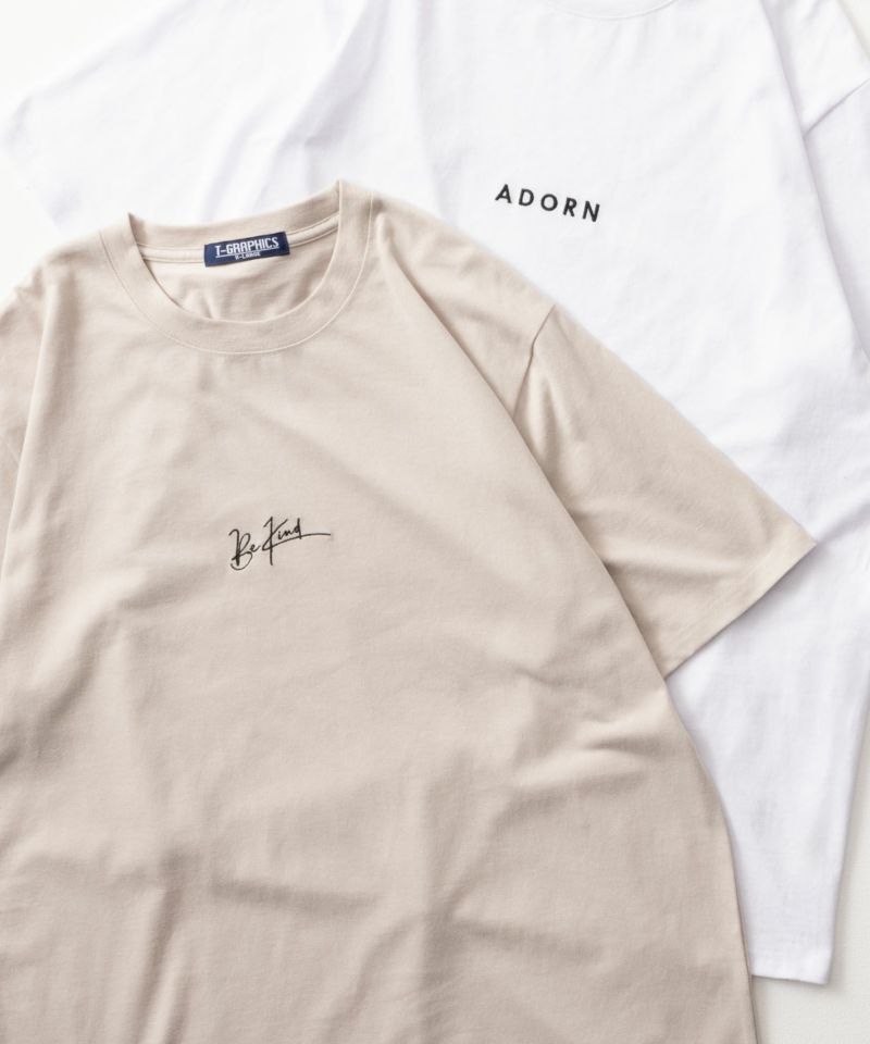 T-GRAPHICS ロゴ刺繍半袖Tシャツ メンズ メール便 対応商品商品画像-4