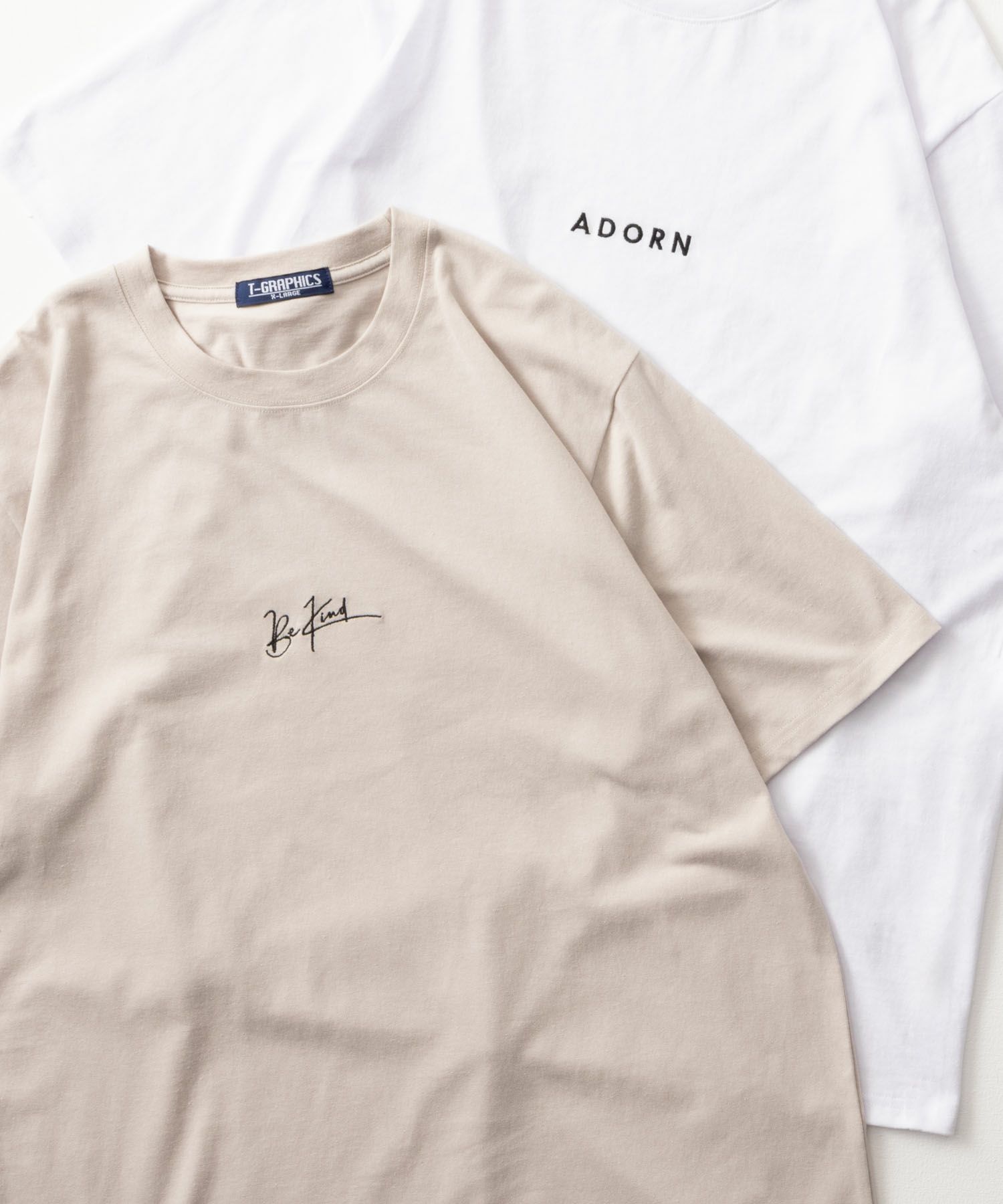 T-GRAPHICS ロゴ刺繍半袖Tシャツ メンズ メール便 対応商品商品サムネイル-4