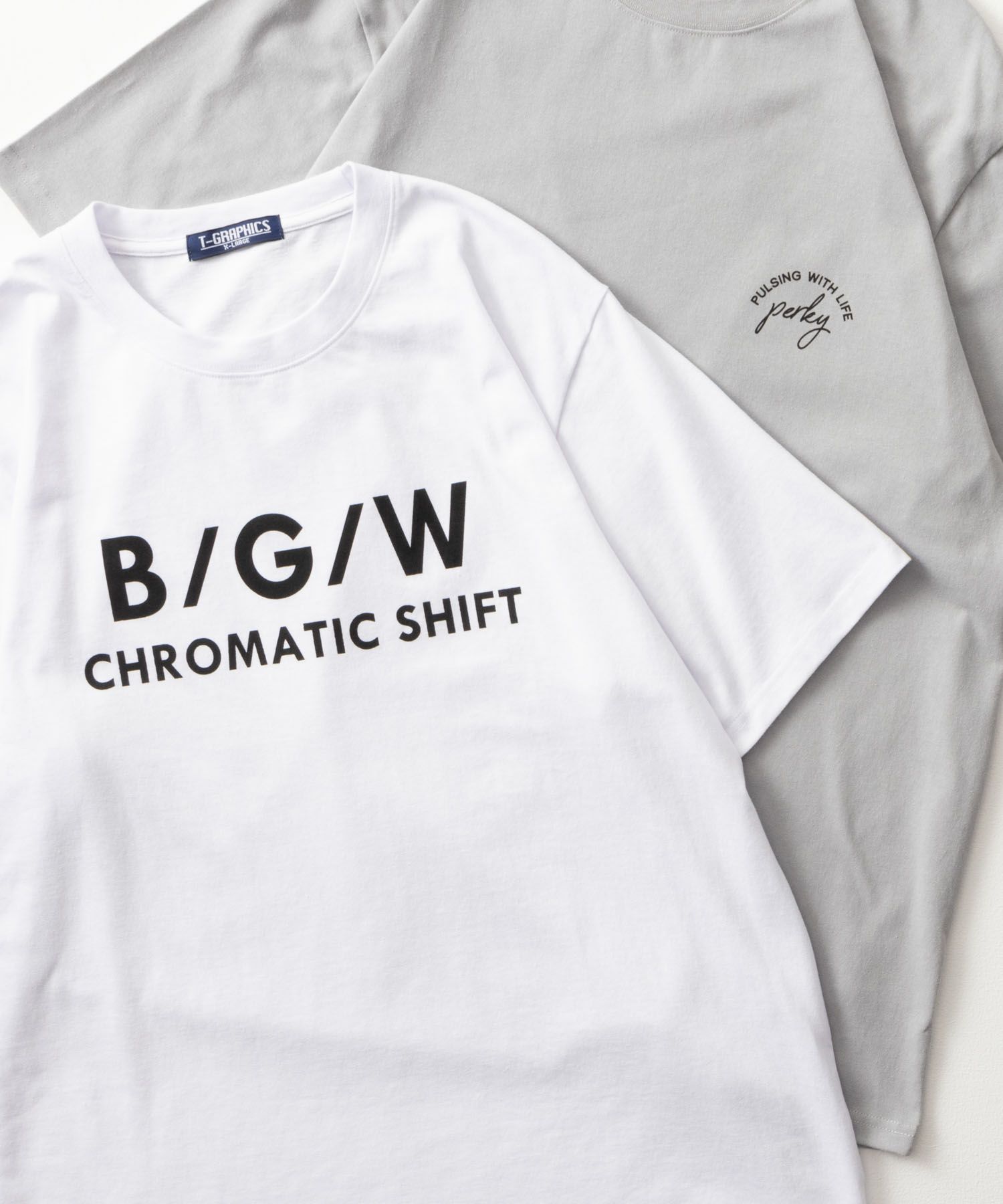 T-GRAPHICS  ロゴプリント半袖Tシャツ メンズ メール便 対応商品商品画像-1