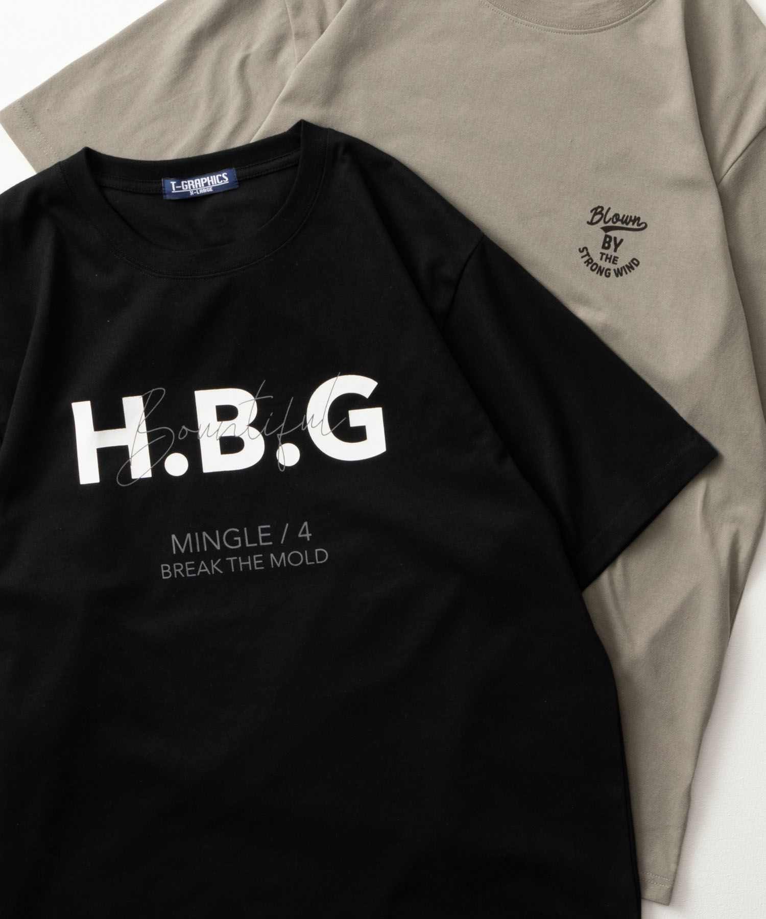 T-GRAPHICS ロゴプリント半袖Tシャツ メンズ ネコポス 対応商品