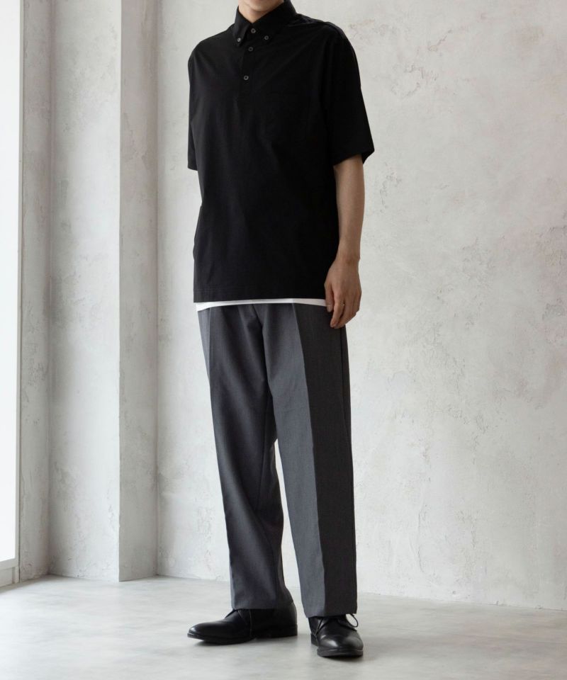 NAVY FIT メッシュポロシャツ メンズ