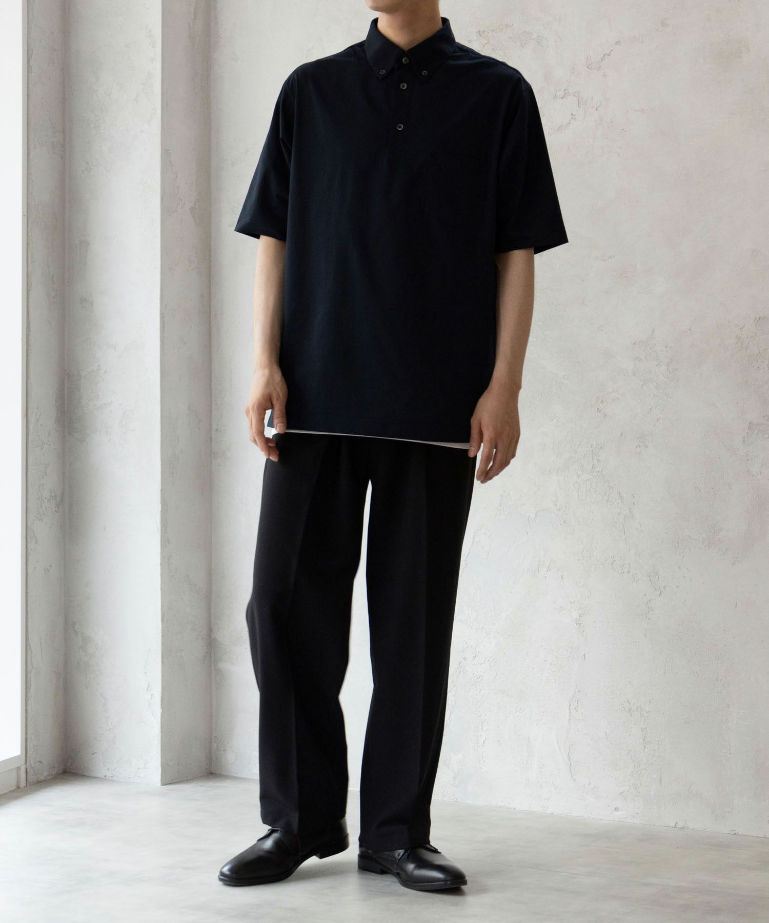 NAVY FIT  メッシュポロシャツ メンズ商品サムネイル-4