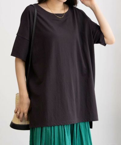 NAVY SARARI  オーバー丈Tシャツ レディース ネコポス 対応商品