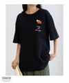 PEANUTS SNOOPY ポケット付きTシャツ レディース ネコポス 対応商品