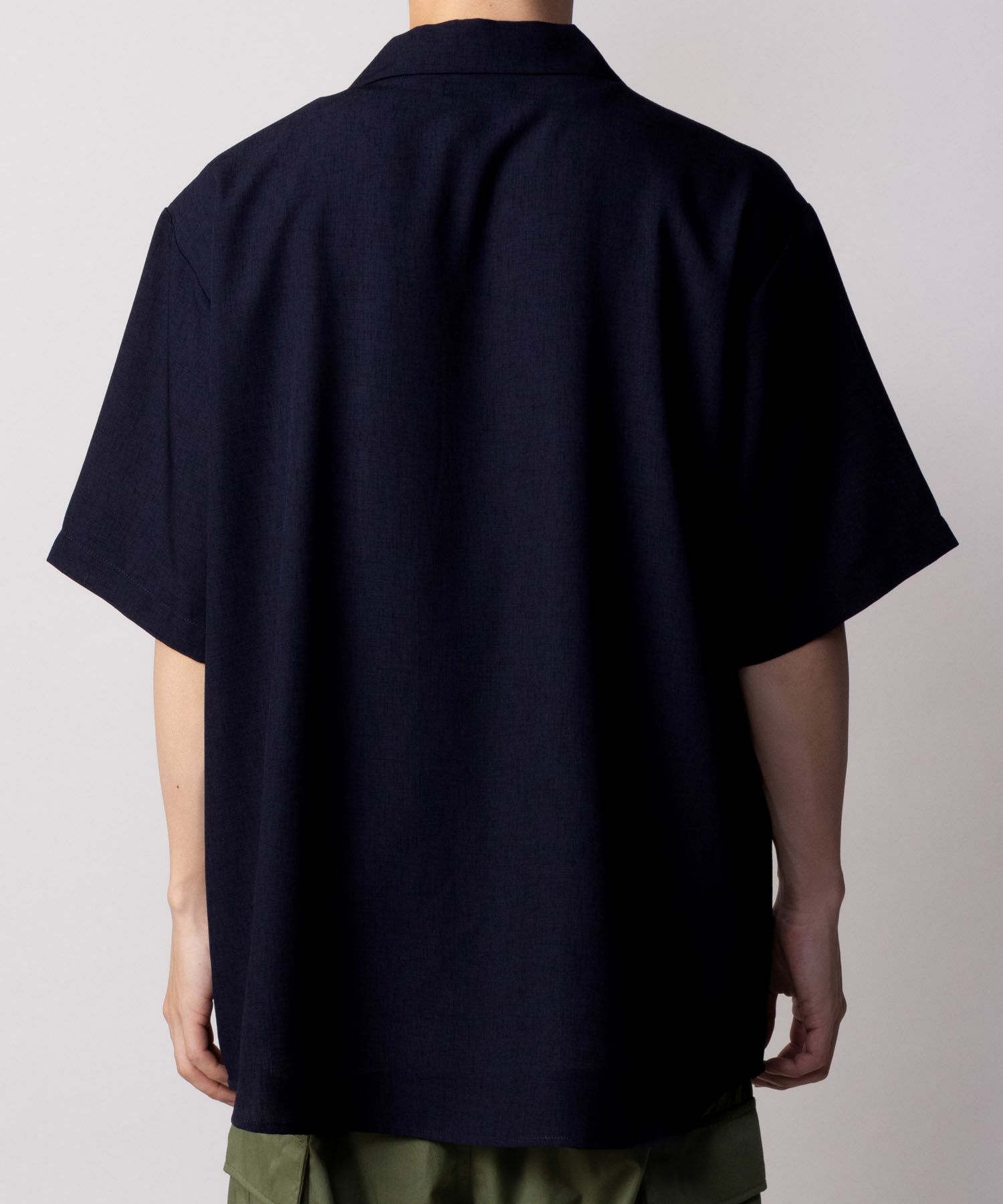 NAVY 麻調シャツ アンサンブル メンズ