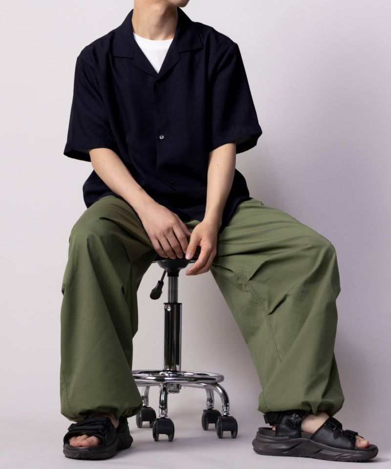 NAVY SARARI 麻調シャツ アンサンブル メンズ商品画像-10