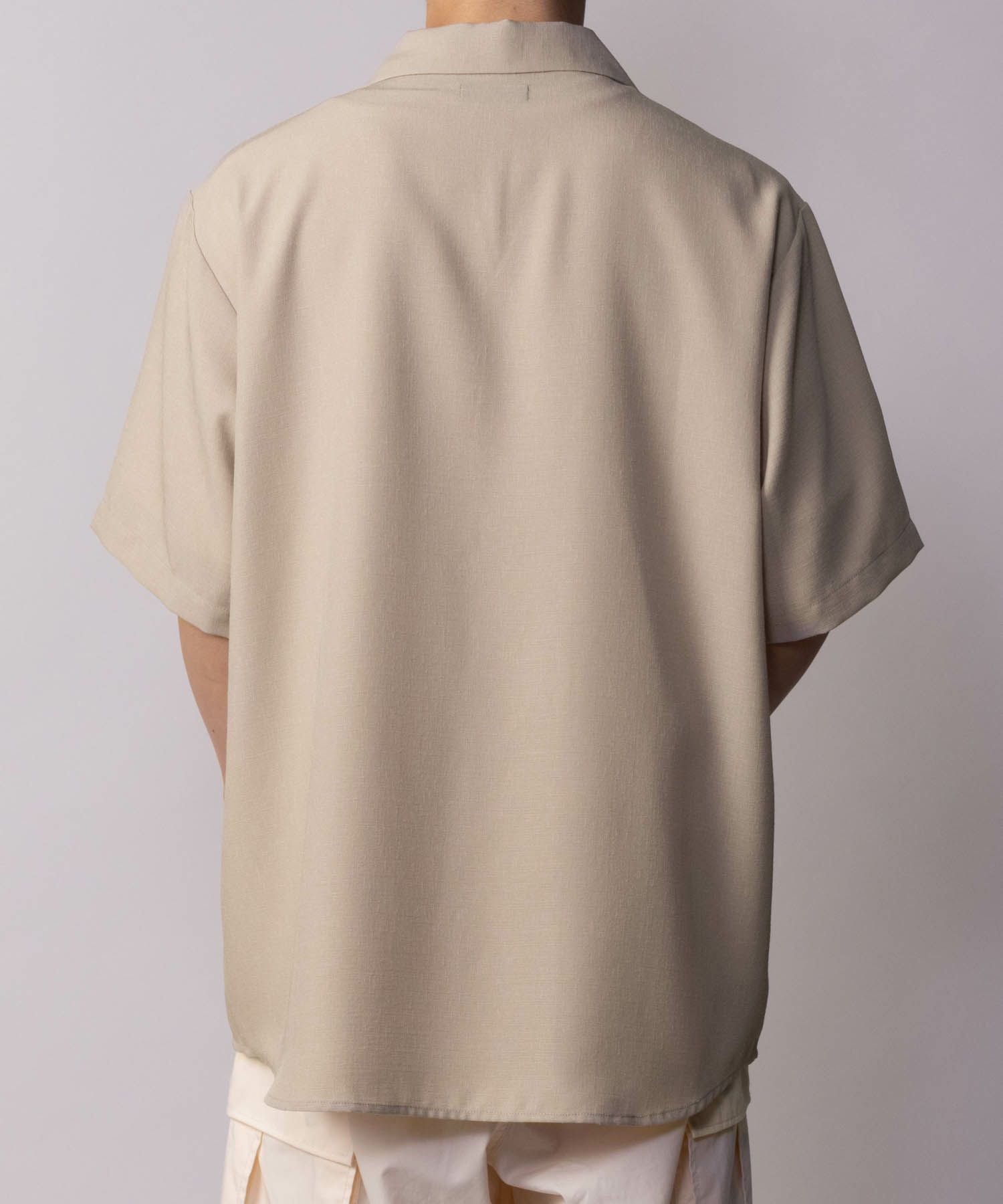 NAVY 麻調シャツ アンサンブル メンズ