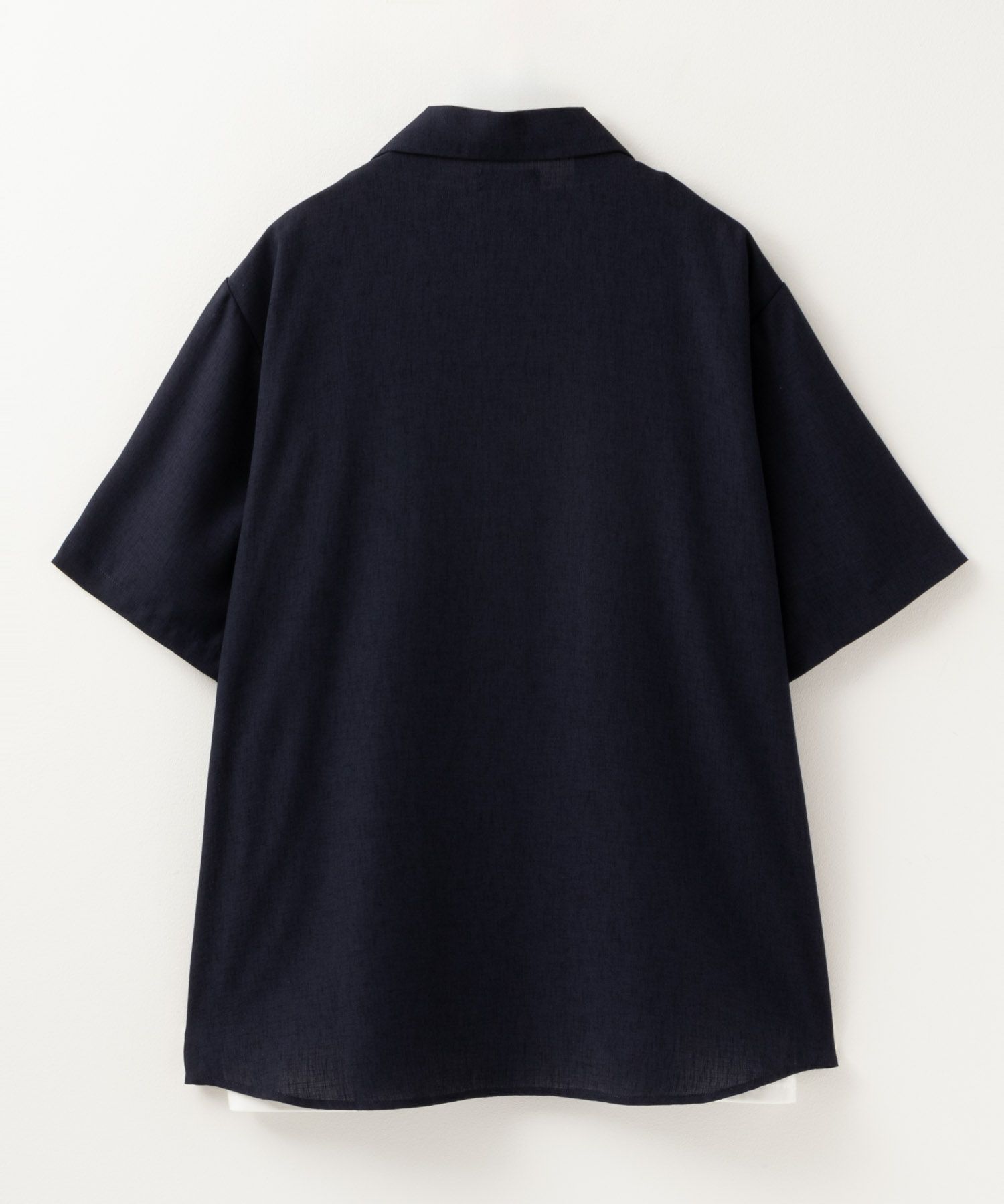 NAVY 麻調シャツ アンサンブル メンズ