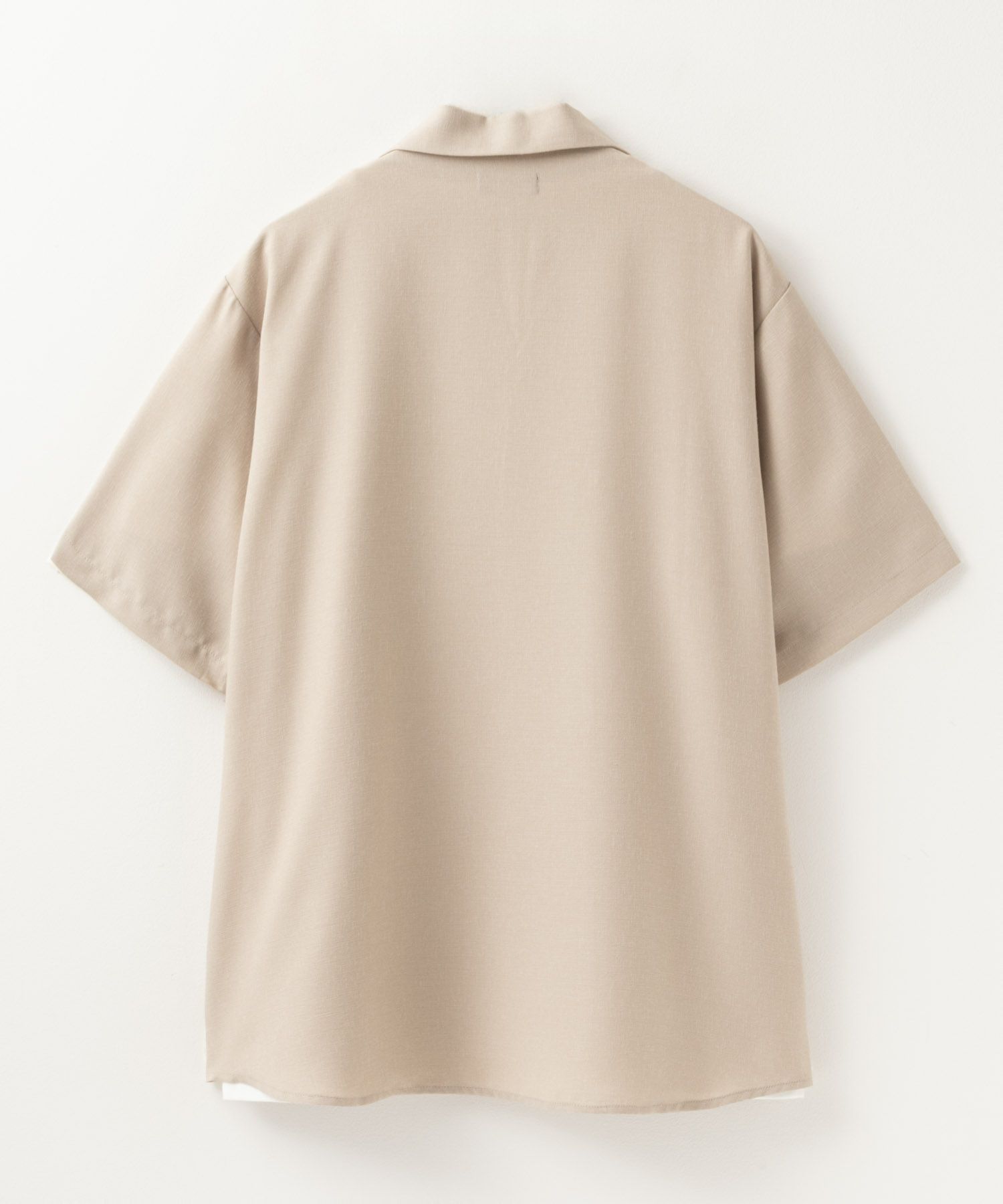NAVY 麻調シャツ アンサンブル メンズ