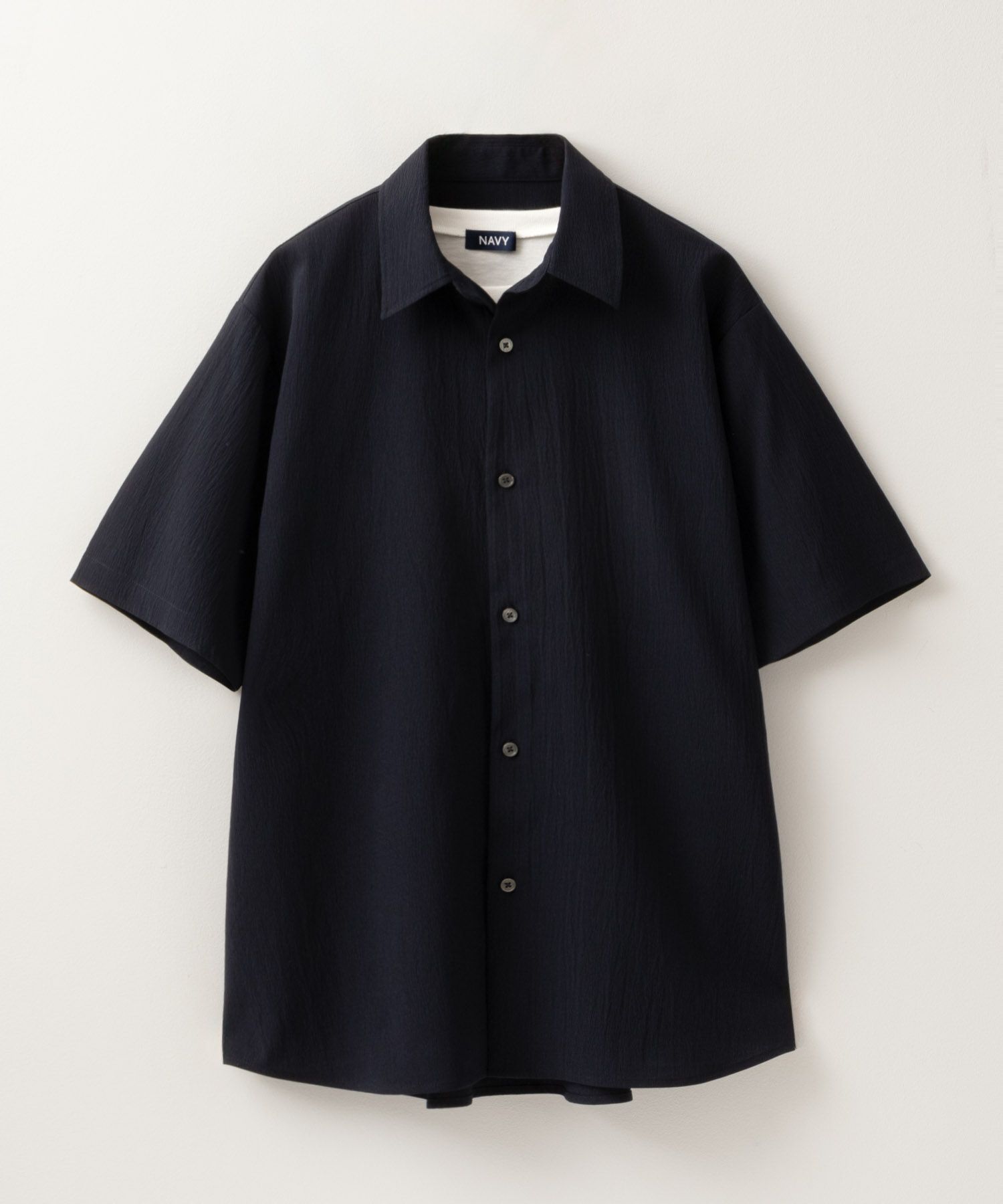 NAVY SARARI 楊柳シャツ アンサンブル メンズ商品サムネイル-12