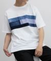 NAVY SARARI  パネル切替えＴシャツ メンズ メール便 対応商品商品サムネイル-10
