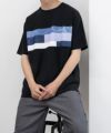 NAVY SARARI  パネル切替えＴシャツ メンズ メール便 対応商品商品サムネイル-13