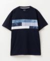 NAVY SARARI  パネル切替えＴシャツ メンズ メール便 対応商品商品サムネイル-22