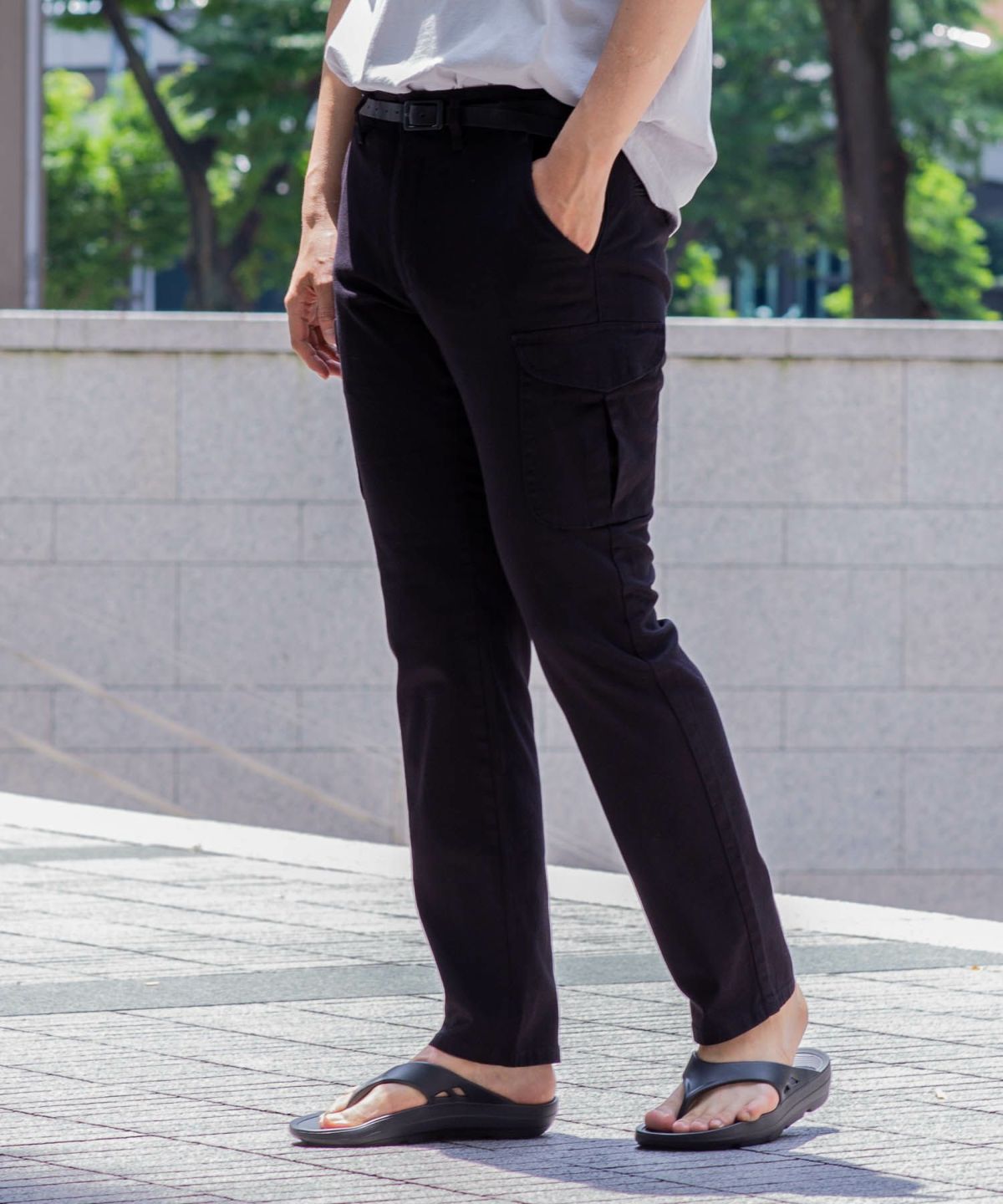 EDWIN ZED JEANS スリムカーゴパンツ メンズ