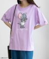 Tom and Jerry サガラ刺繍Tシャツ レディース ネコポス 対応商品