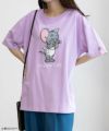 Tom and Jerry サガラ刺繍Tシャツ レディース ネコポス 対応商品