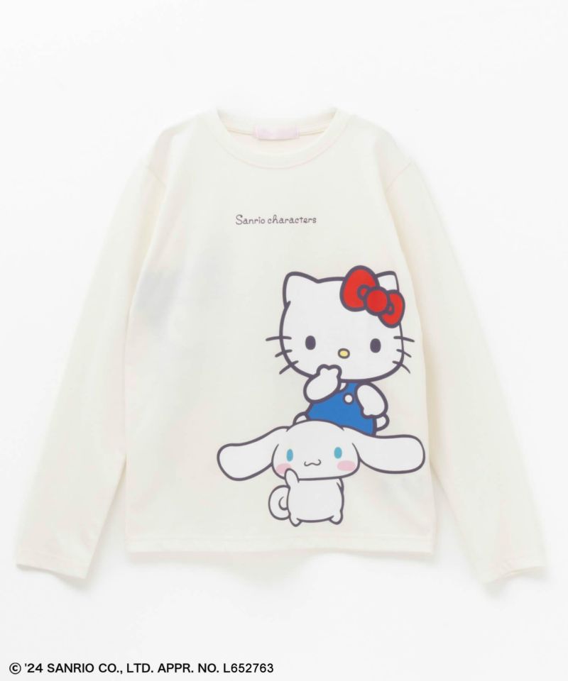 サンリオキャラクターズ プリント長袖Tシャツ キッズ ネコポス 対応商品商品画像-1