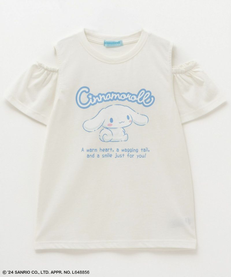 サンリオキャラクターズ シナモロール 肩あきTシャツ キッズ ネコポス 対応商品商品画像-1