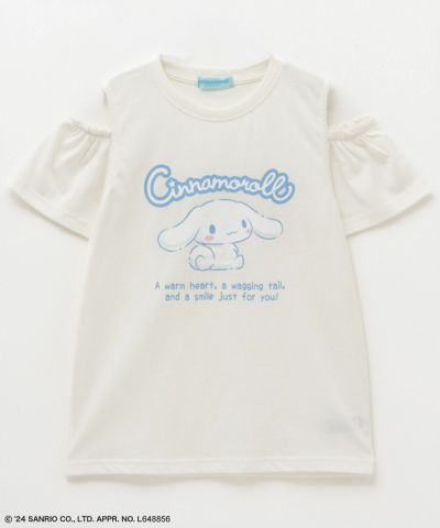 サンリオキャラクターズ シナモロール 肩あきTシャツ キッズ ネコポス 対応商品